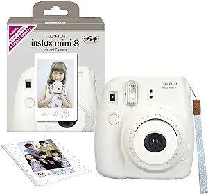 Mini 8 Instant Camera (White)