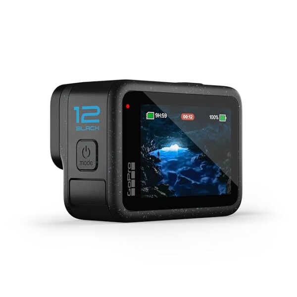 GoPro Hero12 Waterproof Digital Action Camera with Front&Rear LCD Screens,5.3K60 Ultra Hd Video,Hypersmooth 6.0+Autoboost,Live Streaming with Enduro Battery(1-Yr +1-Yr India Warranty),Black - Image 2