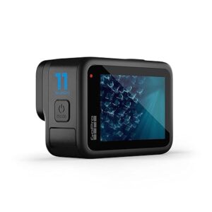 GoPro Hero11 Waterproof Digital Action Camera with Front&Rear LCD Screens,5.3K60 Ultra Hd Video,Hypersmooth 5.0,1080P Live Streaming with Enduro Battery,Black