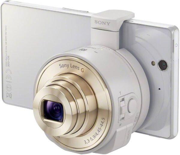 Sony DSC-QX10 Wi-Fi Camera Module for Smartphone Transform your smartphone into a powerful camera with the Sony DSC-QX10 Wi-Fi Camera Module.(White)