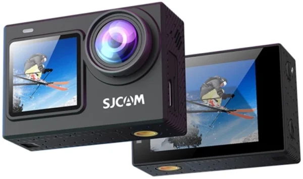 SJCAM SJ6 PRO Dual Screen Action Camera | 4K60fps/24MP | 6axis gyro | 165° Ultra Wide | 9:16 Vertical Screen | 8X Zoom | Time-Lapse, Slow Video, Car Mode, Interval Shooting | Black