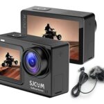 SJCAM SJ8 Dual Screen 4k/30fps Action Camera Kit | 20MP 2.33" Dual Touch Screen, 140° Wide-Angle | 30M Underwater, Super Night Vision with Mic 2+1 Batteries, Charger, 32GB SD Card