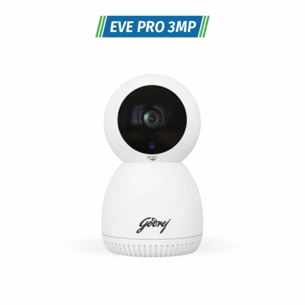 Godrej EVE PRO 3 Pan Tilt Smart WiFi Security Camera With 350 Degree