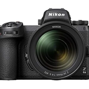 Nikon Z6 II Mirrorless Camera Z 24-70mm Lens with Additional Battery, Optical Zoom, Black (Unboxed)