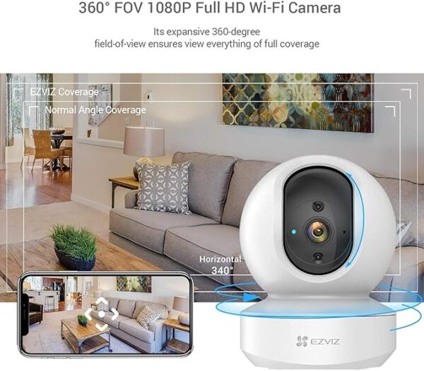 Ezviz TY1 1080p Security Camera - Indoor WiFi CCTV Camera - Image 3