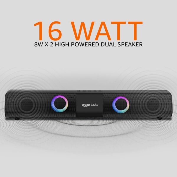 Amazon Basics 16W Bluetooth Soundbar
