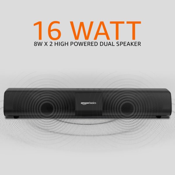 Amazon Basics 16W Bluetooth Soundbar Speaker