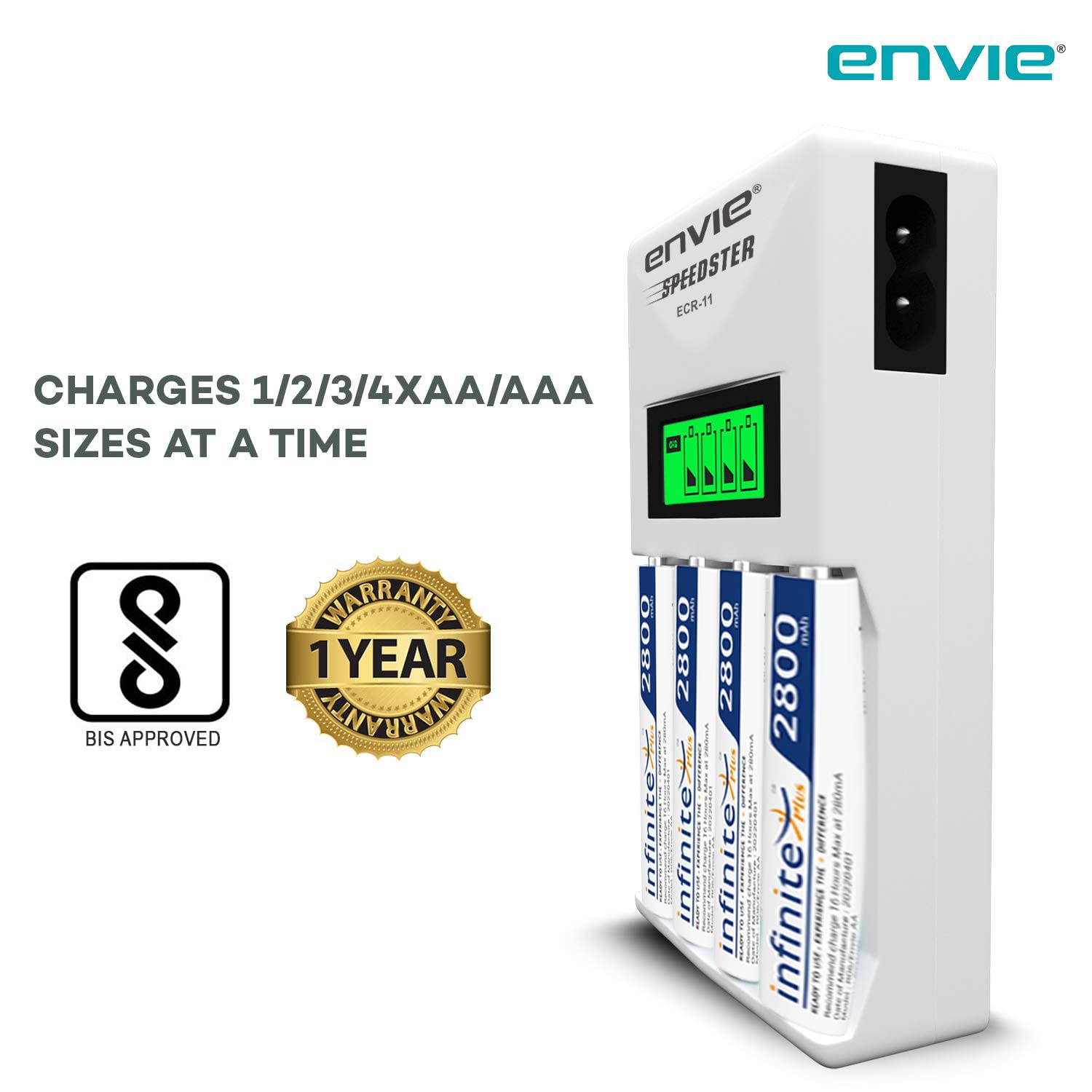 ENVIE Speedster Rechargeable Batteries