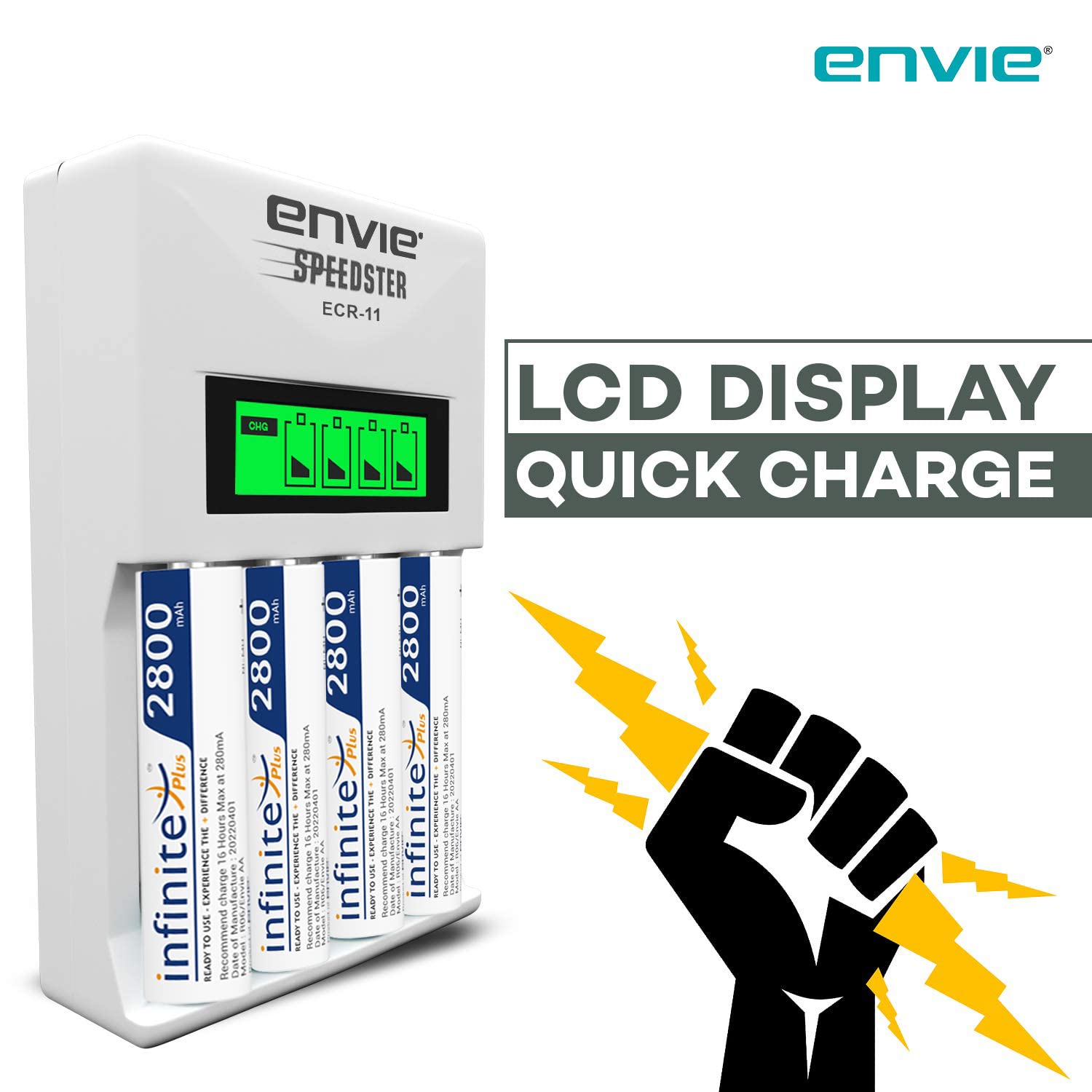 ENVIE Speedster Rechargeable Batteries