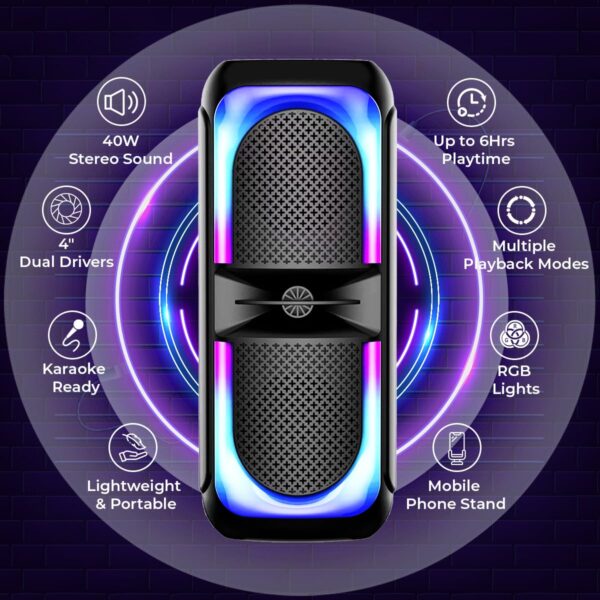 pTron Fusion Beats Bluetooth Speaker