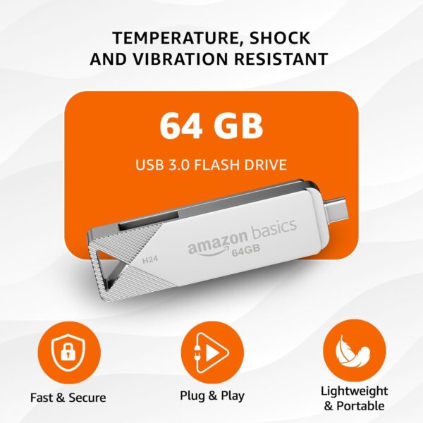 Amazon Basics 64GB Pen Drive