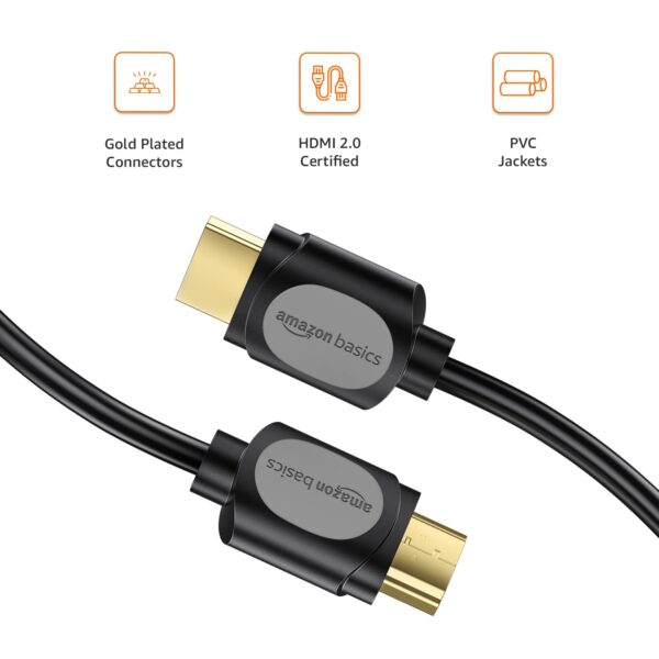 Amazon Basics Gold Plated High Speed HDMI Cable