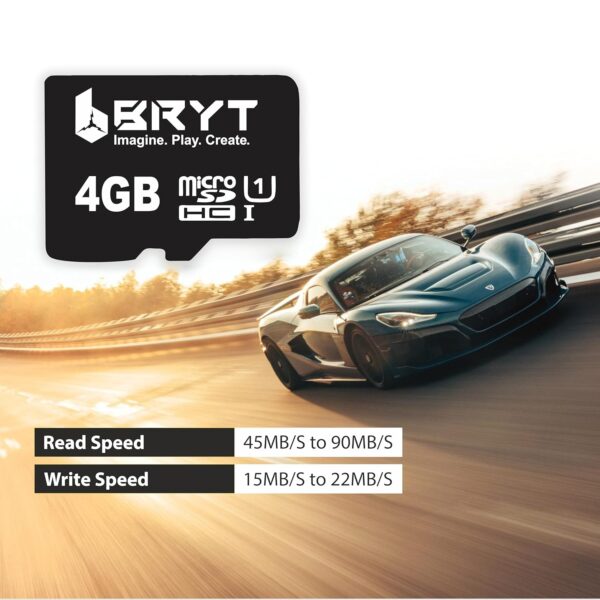 BRYT 4GB MSD SDHC UHS-1 Memory Card