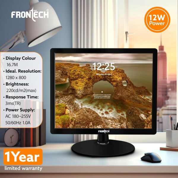 FRONTECH 15.4 Inch HD LED Monitor