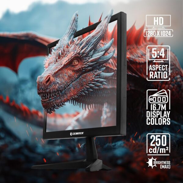 ZEBSTER GV117 17 Inches LED Monitor