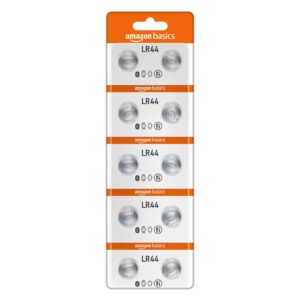 Amazon Basics Long-Lasting LR44 Alkaline Coin Cell Batteries