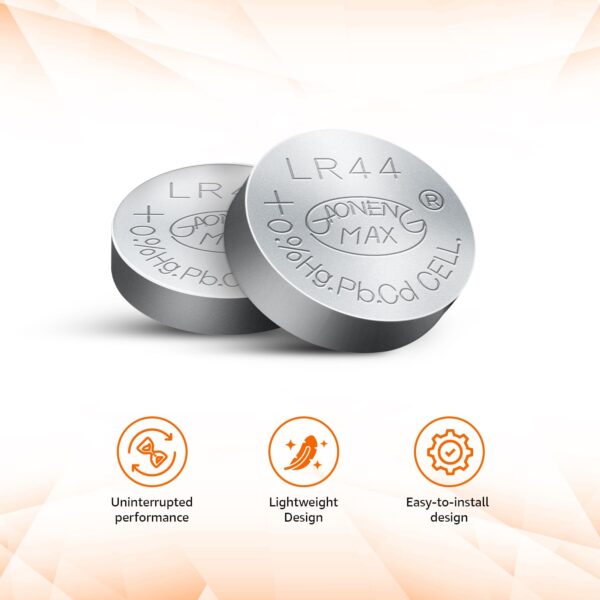 Amazon Basics Long-Lasting LR44 Alkaline Coin Cell Batteries