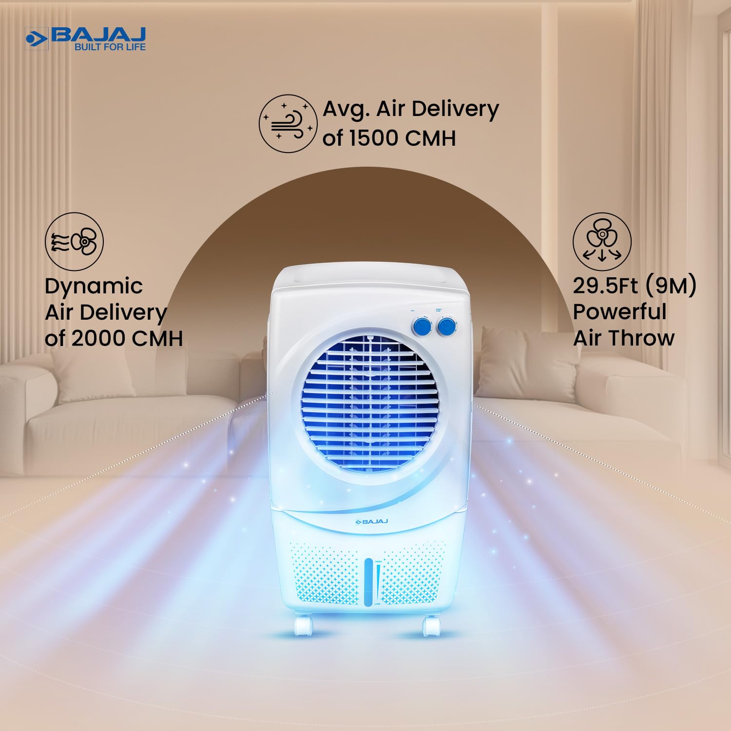 Bajaj PX97 Torque 36 Liter Personal Air Cooler 3