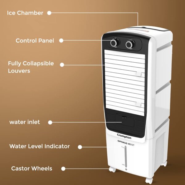 Crompton Optimus Neo 27 Liters Tower Air Cooler