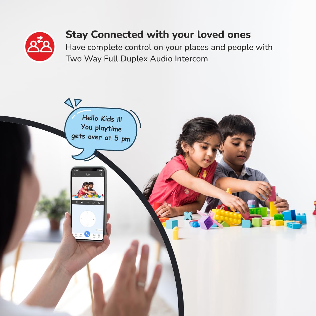 MANOMAY 2MP Smart CCTV Wi-fi Home Security Camera