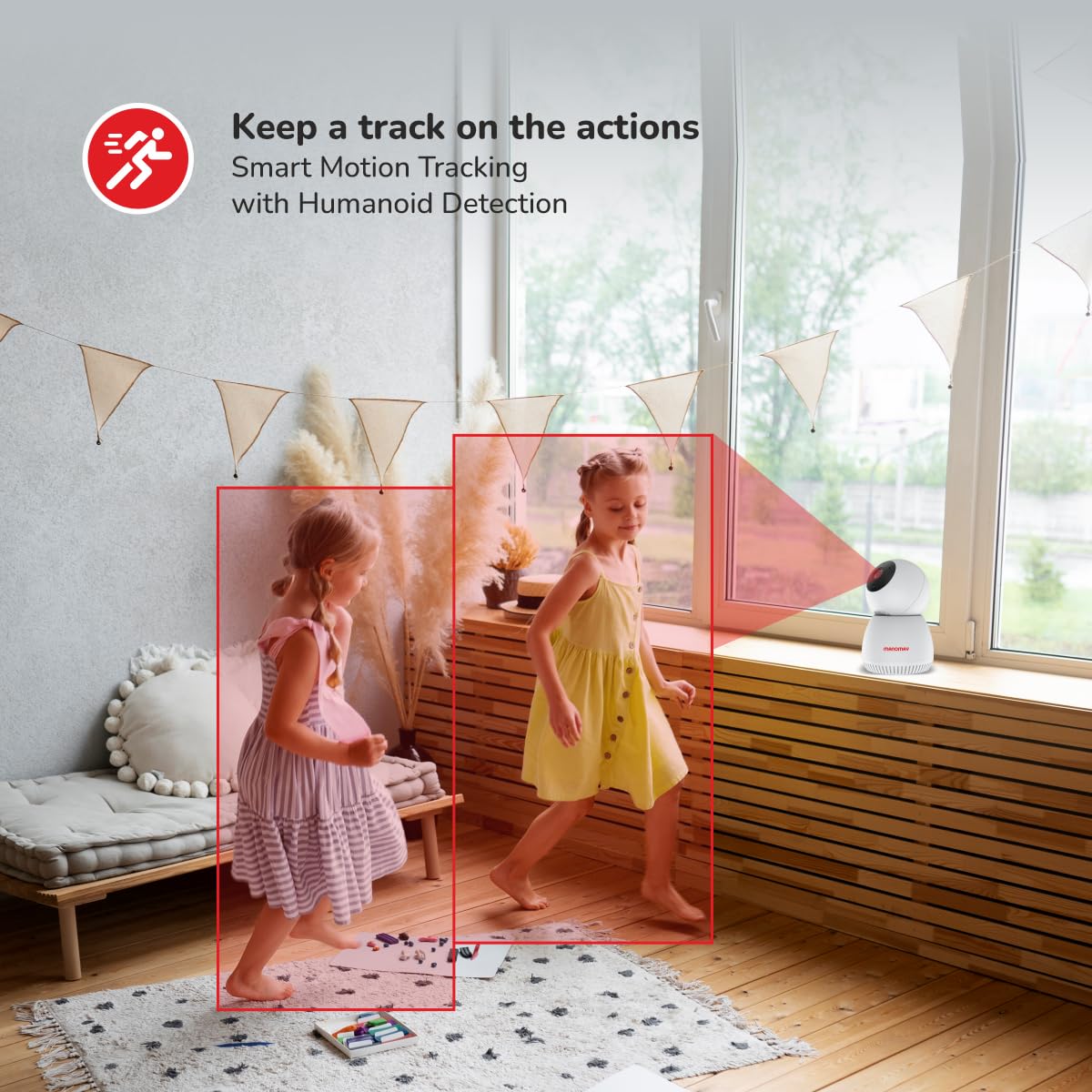 MANOMAY 2MP Smart CCTV Wi-fi Home Security Camera