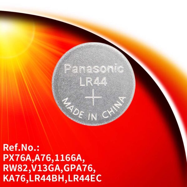 Panasonic LR44 Alkaline Coin Batteries