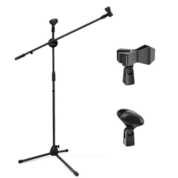 Powerpak MS-1001 3 Leg Boom Dual Microphone Stand