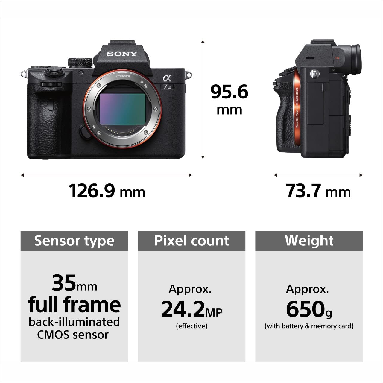 Sony Alpha ILCE-7M3K Mirrorless Digital SLR Camera 4