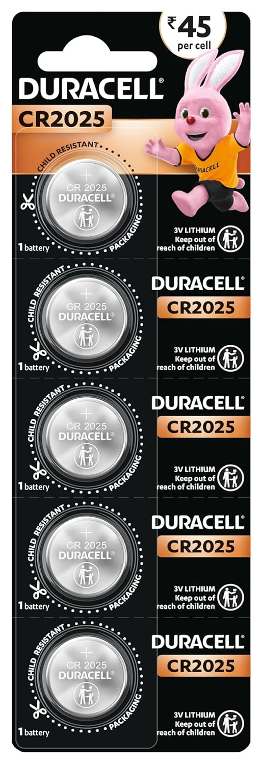 Duracell CR2025 Lithium Coin Battery 3V