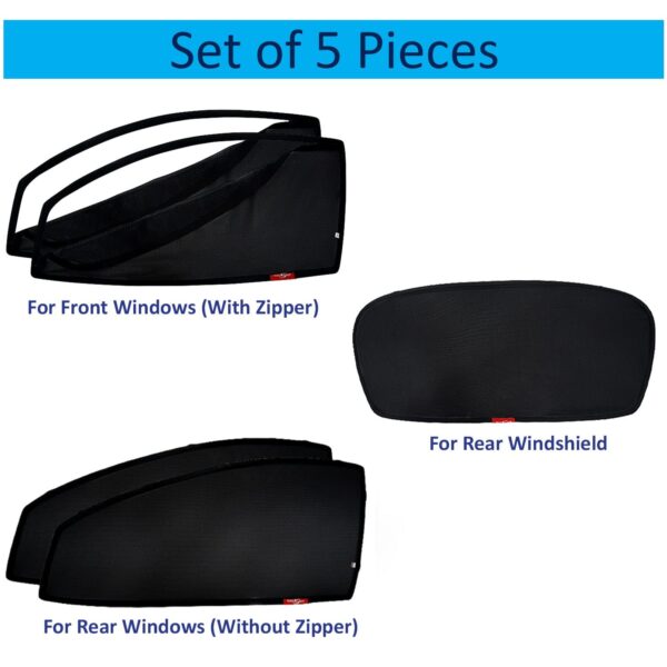 KINGSWAY Swift Car Sun Shade Zipper Magnetic Curtain