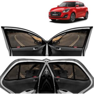 KINGSWAY Swift Car Sun Shade Zipper Magnetic Curtains