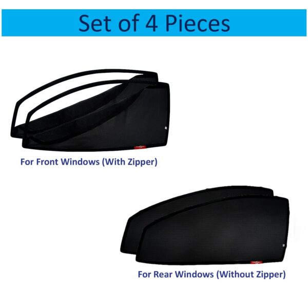 KINGSWAY Swift Car Sun Shade Zipper Magnetic Curtains