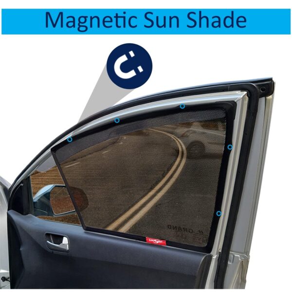 KINGSWAY XUV 300 Car Sun Shade Half Cut Magnetic Curtains